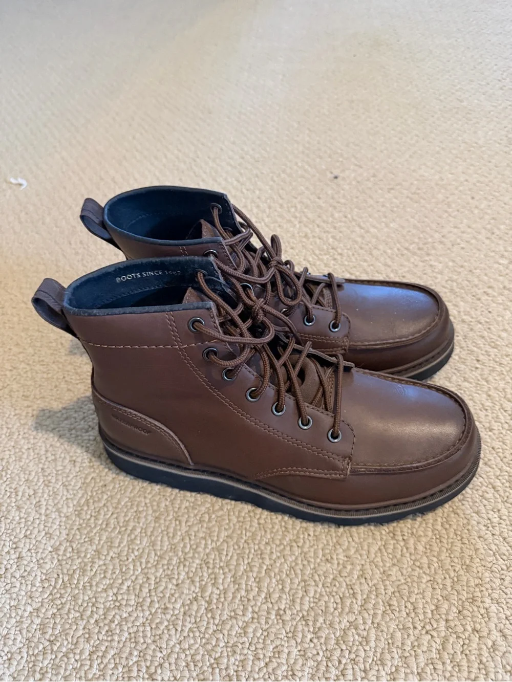Sorel Men's Brown Lace-Up Leather Boots